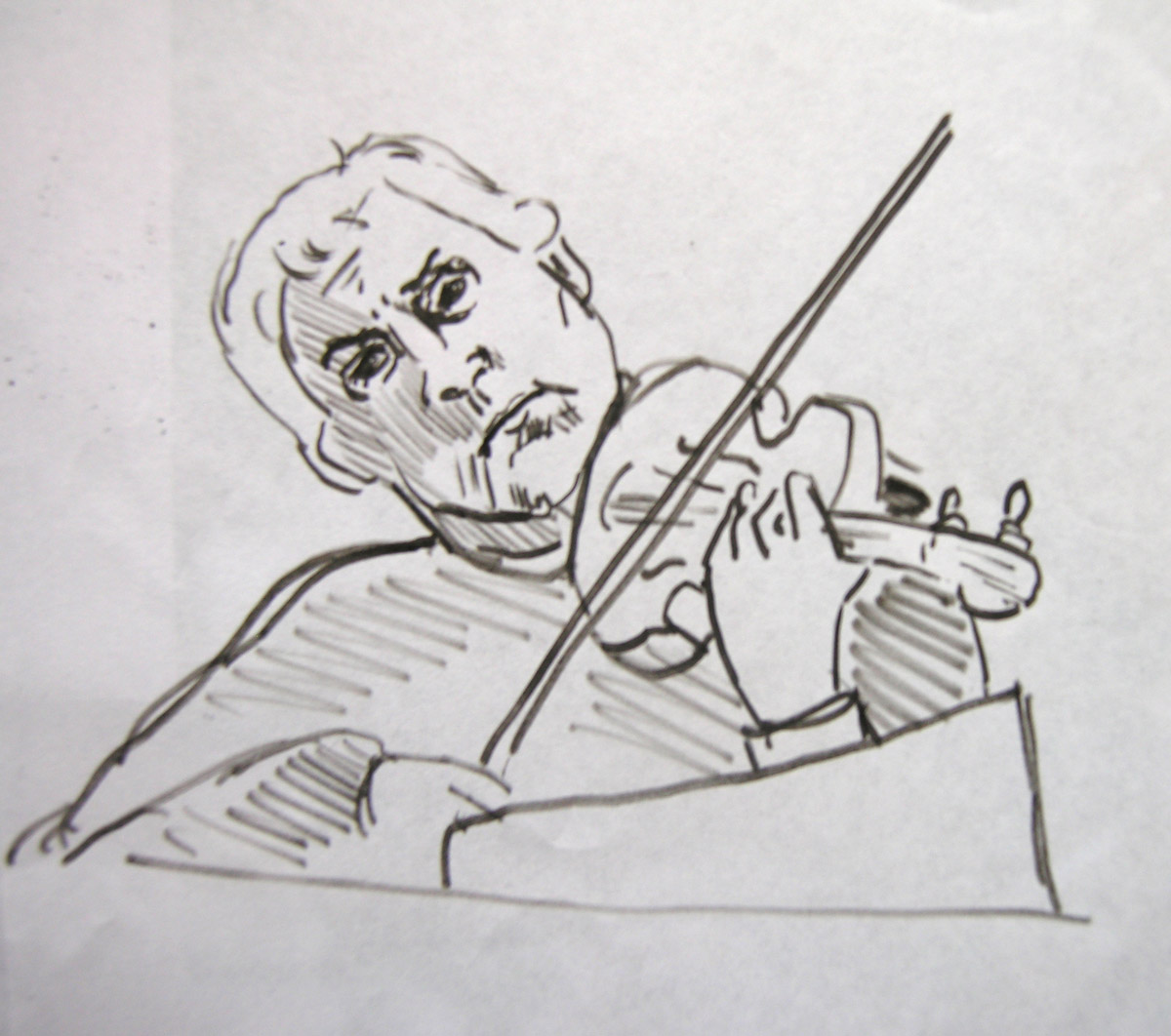 Sketch of Violinist, Haydn's Seven Last Words