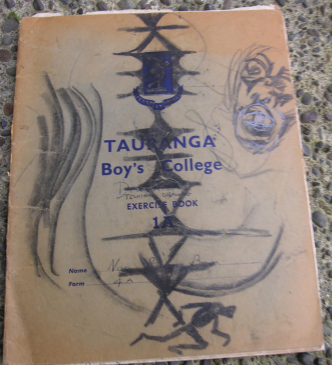 Tauranga Boys College sketch book