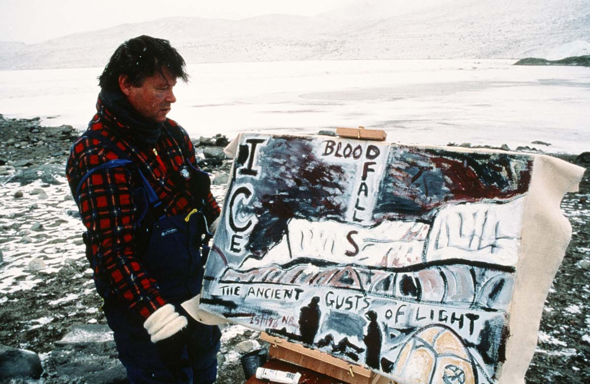 Nigel at Blood Falls, Taylor Valley, Antarctica