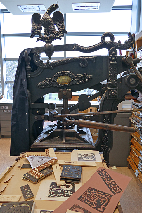 Woodcut blocks for ’Snap’
