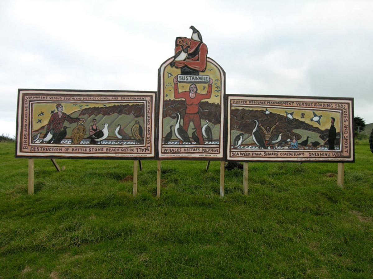 Sustainability Mural, Cosy Nook, Southland 2014