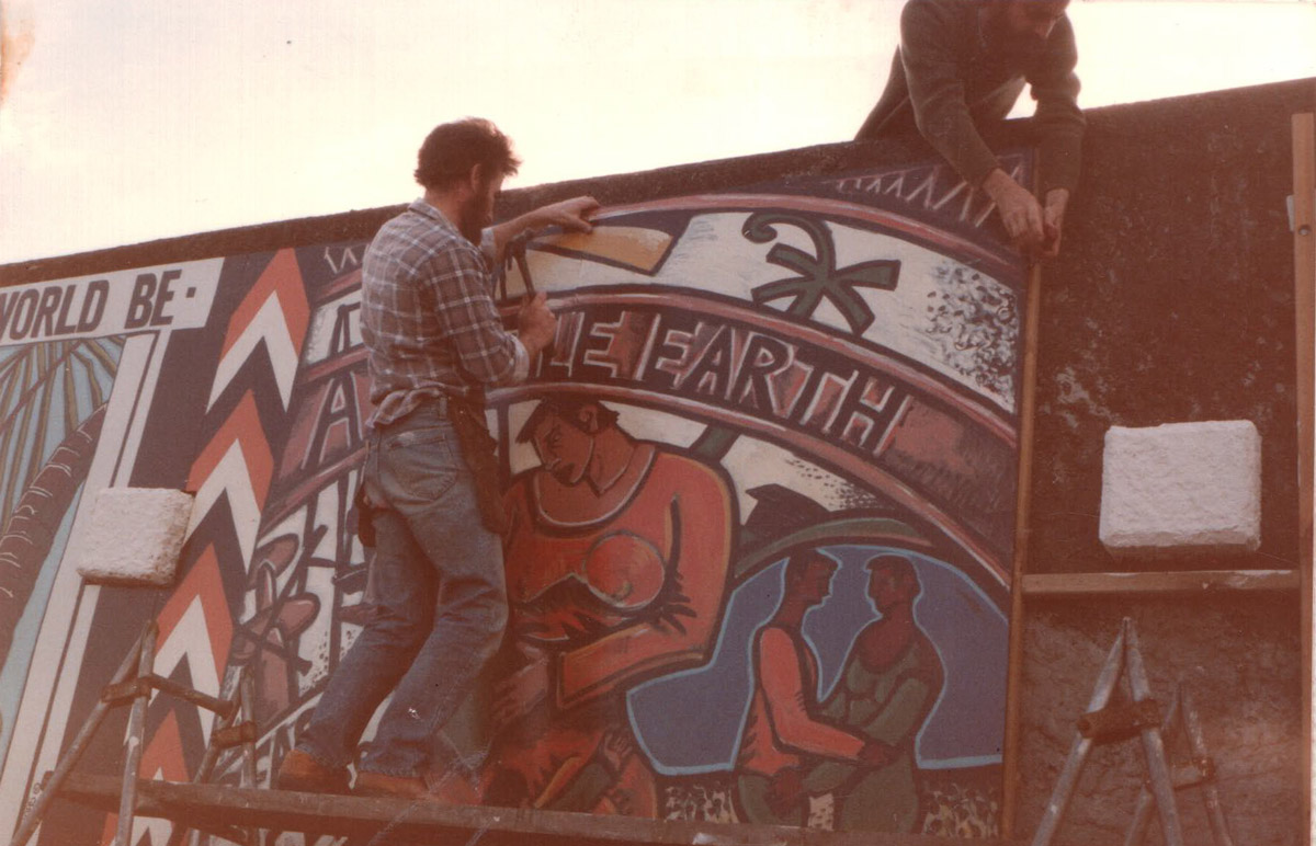 Installation of VAANA Peace Mural